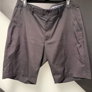 PGA Tour Men's Charcoal Flat Front Shorts - Size 34